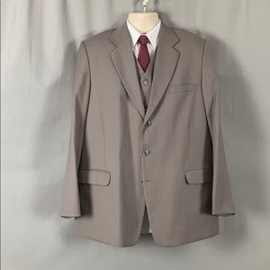 $59.99 Men’s 3-Piece Wool Suit: 46S - Taupe